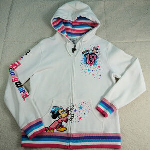 Walt Disney World White Hoodie Mickey 2013 Large